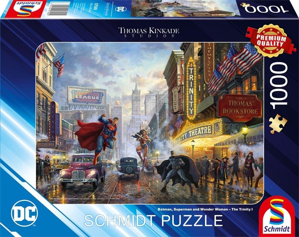 Schmidt Puzzle - DC: Batman, Superman and Wonderwoman - The Trinity - 1000 Teile