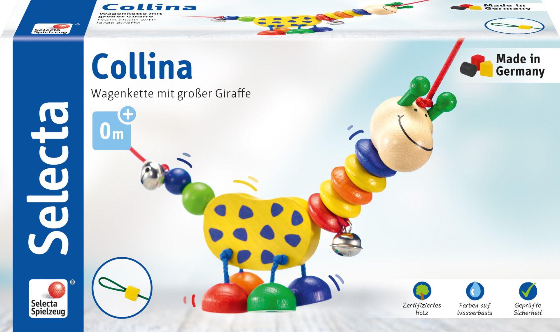 Selecta - Collina: Wagenkette mit großer Giraffe (63 cm)