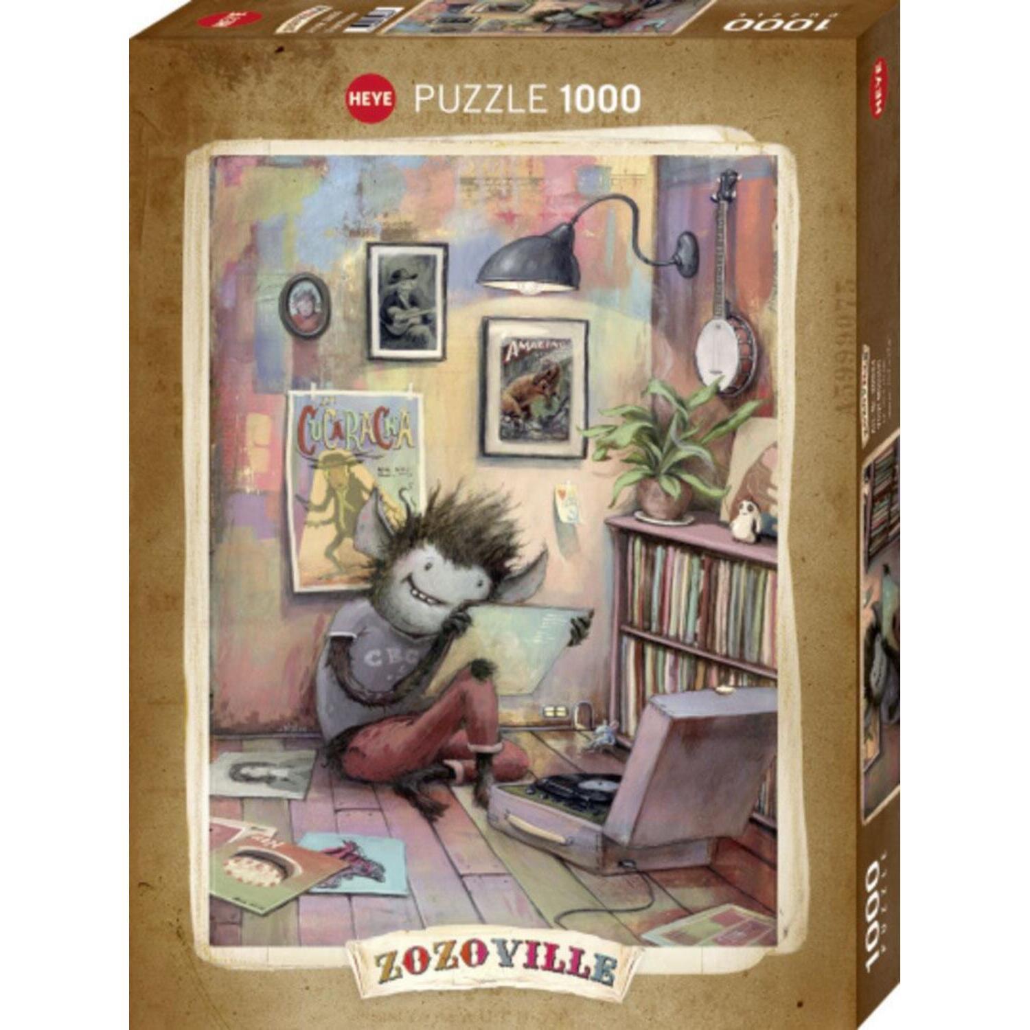 Heye Puzzle 1000 Teile - Zozoville: Vinyl Monster