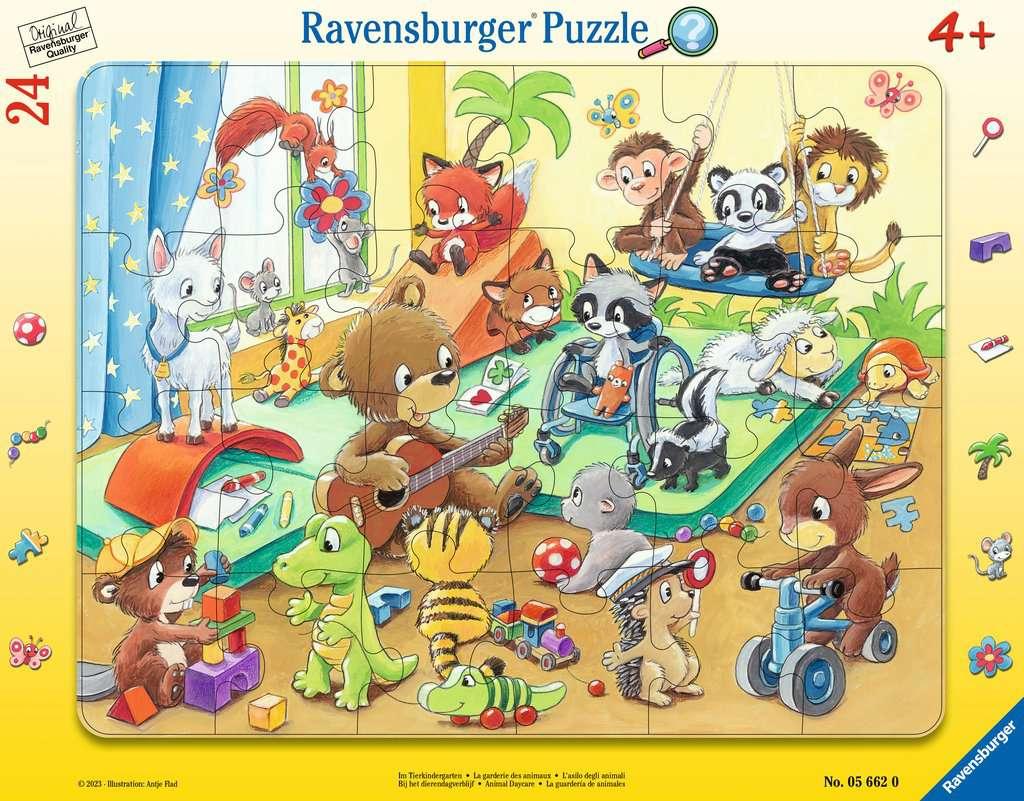 Ravensburger Kinderpuzzle - Im Tierkindergarten - 24 Teile