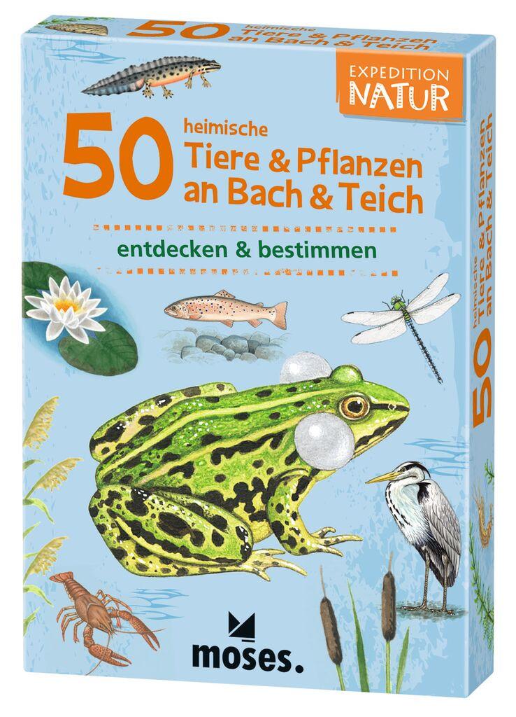 50 heimische Tiere & Pflanzen an Bach und Teich