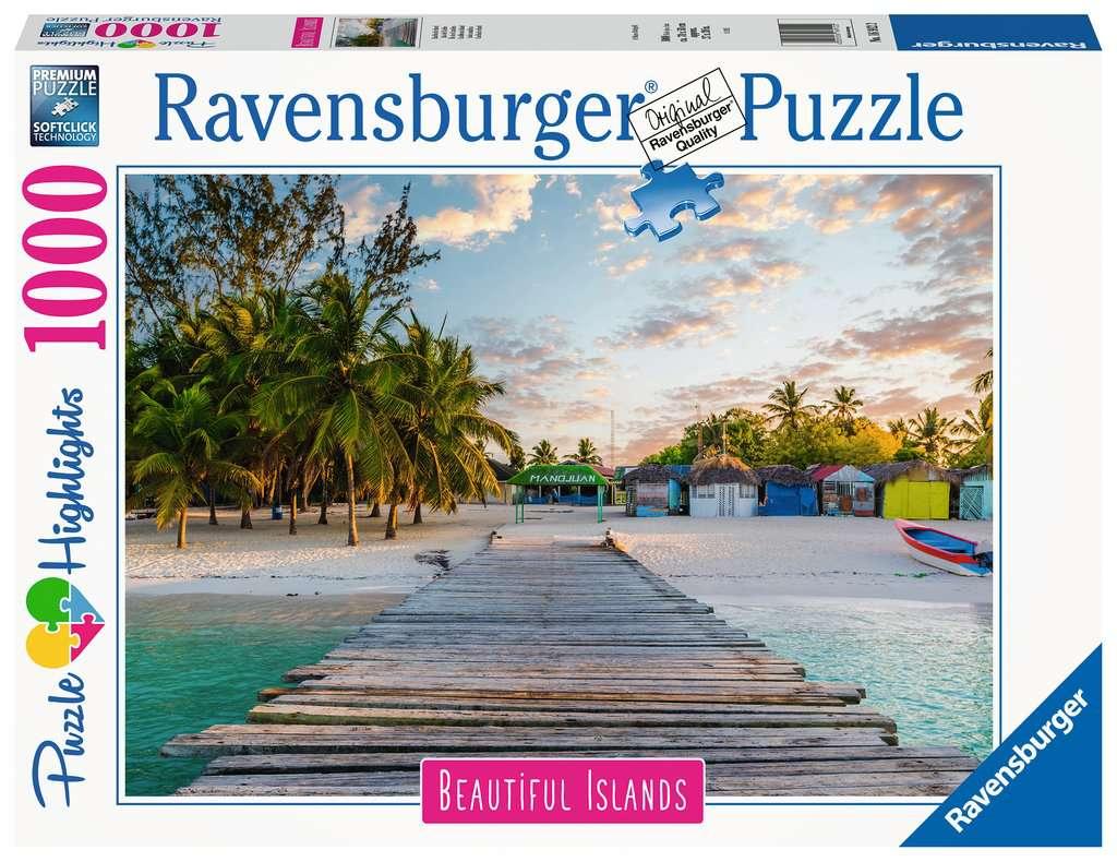 Ravensburger Puzzle - Beautiful Island: Karibische Insel - 1000 Teile