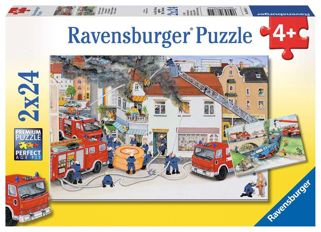 Ravensburger Puzzle - Bei der Feuerwehr - 2 x 24