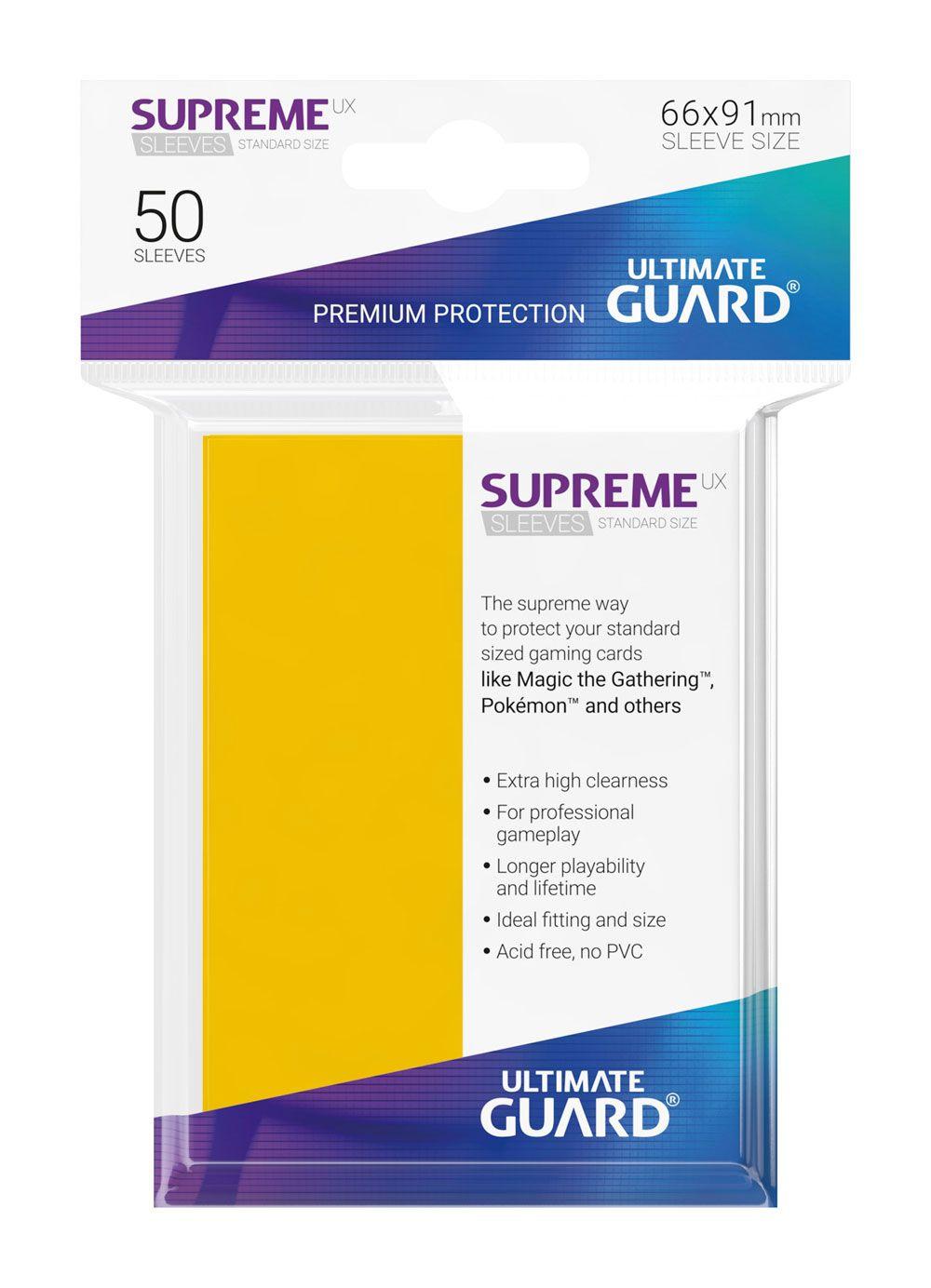 Supreme UX Sleeves - 66x91 mm (50), Yellow
