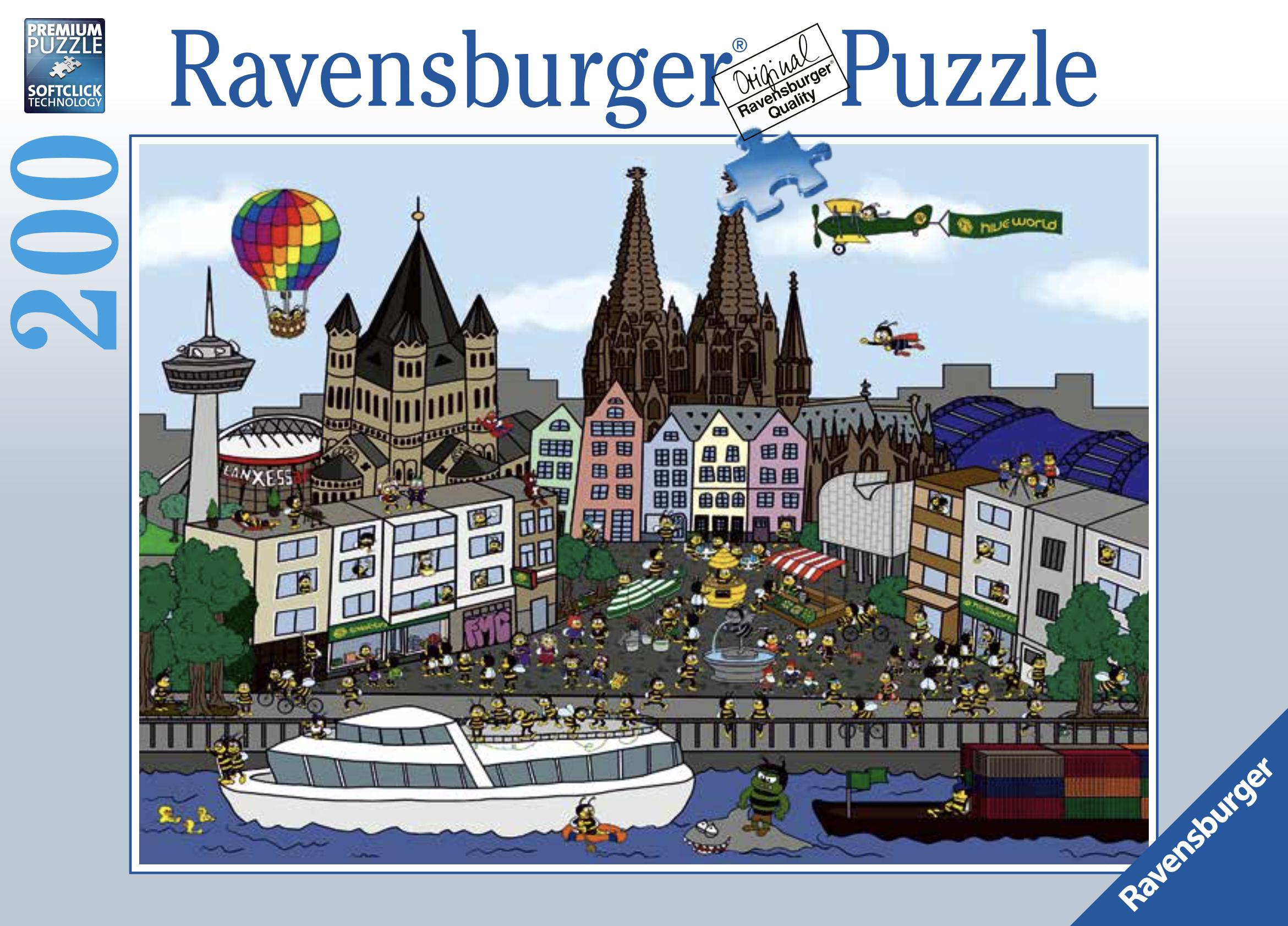 Ravensburger Puzzle - Hiveworld Wimmelbild - 200 Teile