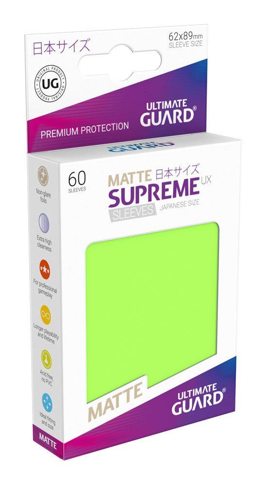 Matte Supreme UX Sleeves - 62x89 mm (60 Sleeves), Light Green