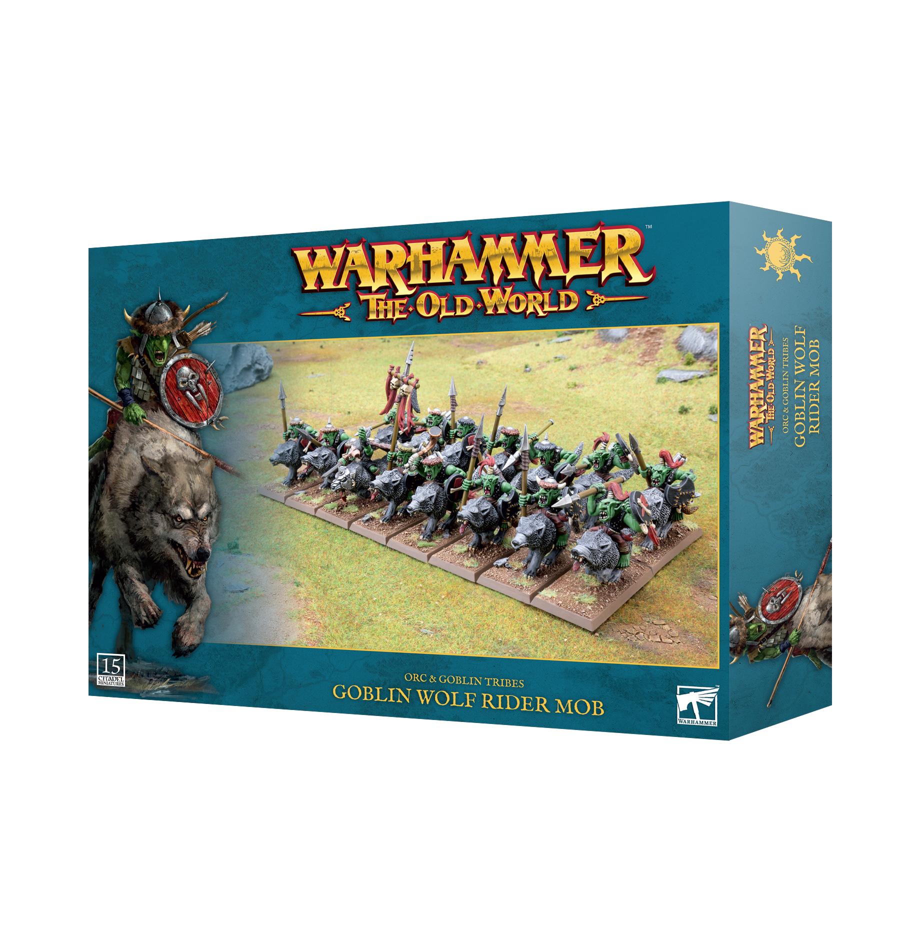 Warhammer: The Old World - Orc and Goblin Tribe - Goblin Wolf Rider Mob