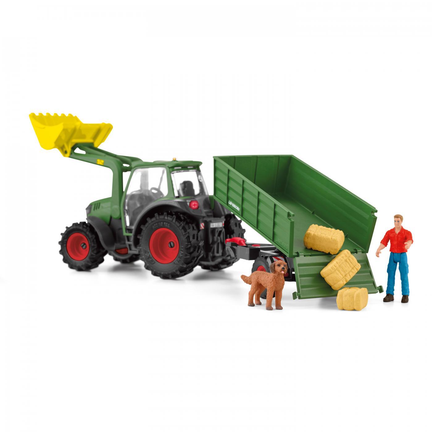 Schleich 42608 - Farm World: Traktor mit Anhänger