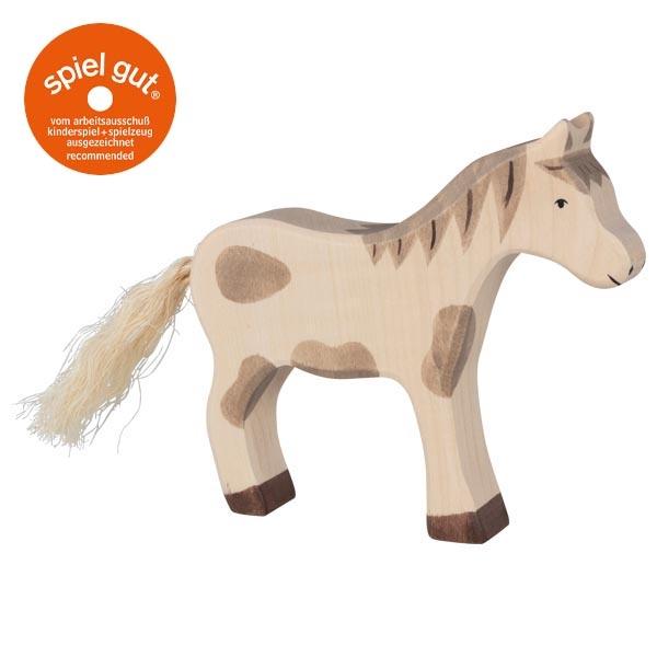 Goki - Holzspielzeug: Pferd, stehend, gefleckt