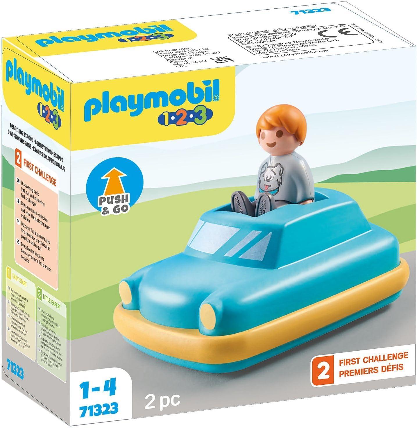 Playmobil 71323 - 1.2.3: Push & Go Car