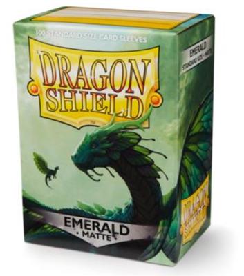 Dragon Shield - Card Sleeves: Matte Emerald, Standard Size (100 Sleeves)