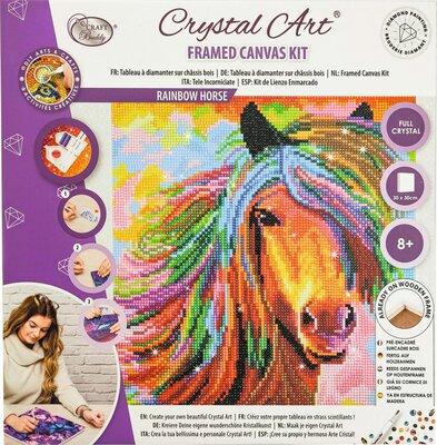 Crystal Art - Framed Canvas Kit: Rainbow Horse