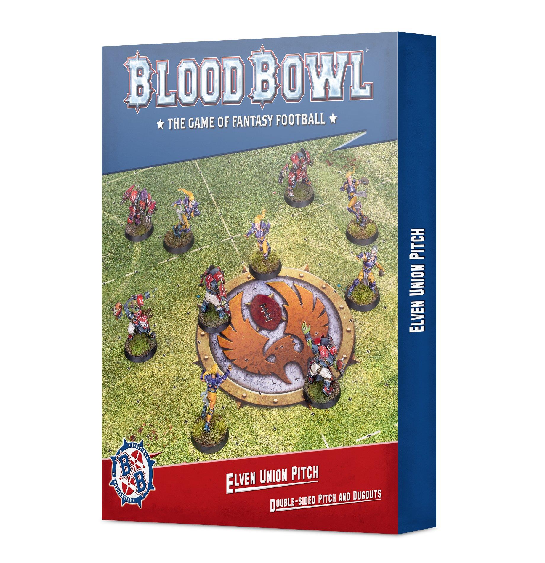 Blood Bowl - Double-Sided Pitch and Dugouts: Elven Union Pitch