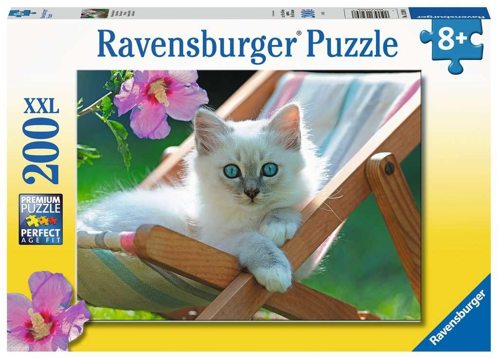Ravensburger Puzzle - Weißes Kätzchen - 200 XXL Teile