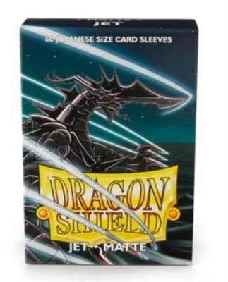 Dragon Shield - Card Sleeves: Jet Matte, Japanese Size (60 Sleeves)