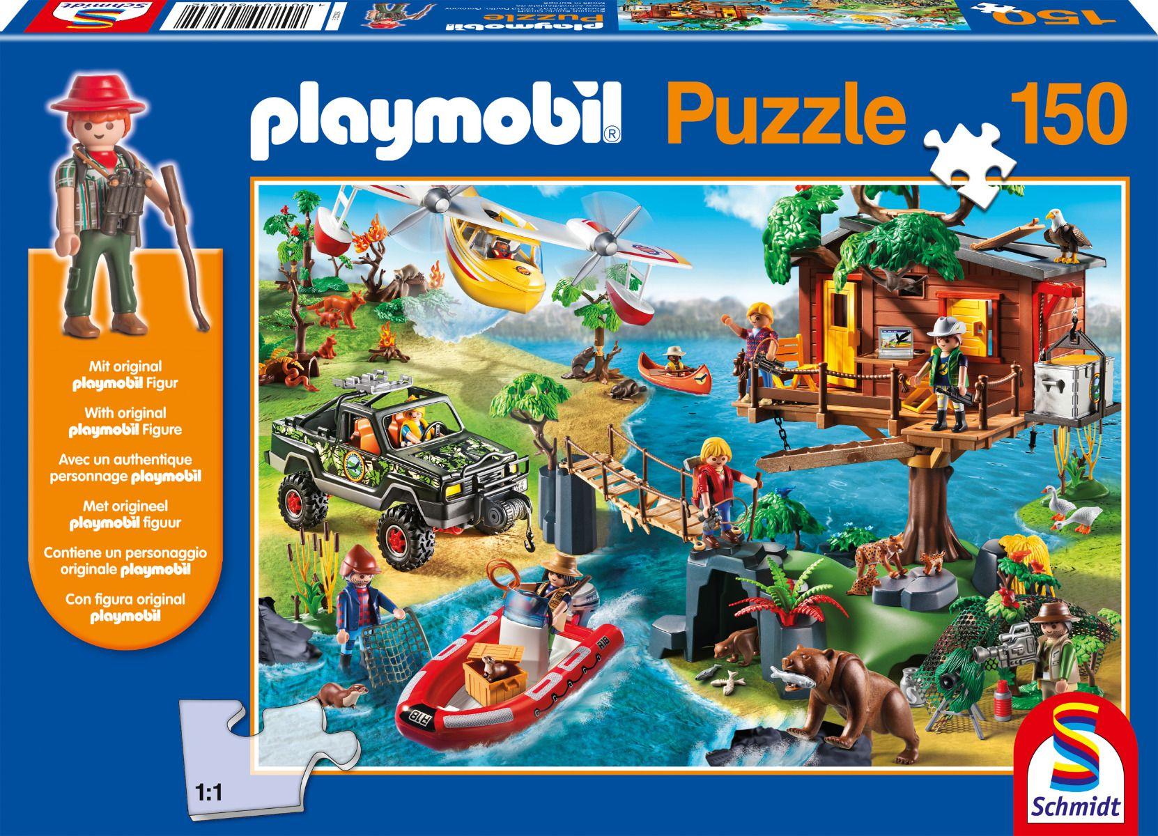 Schmidt Puzzle 150 Teile - Playmobil - Baumhaus (inkl Figur)