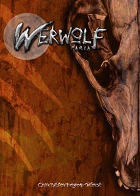 Werwolf: Paria - Charakterbogen-Block
