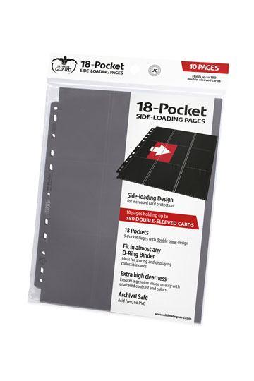 18-Pocket Side-Loading Pages (10) - Grey