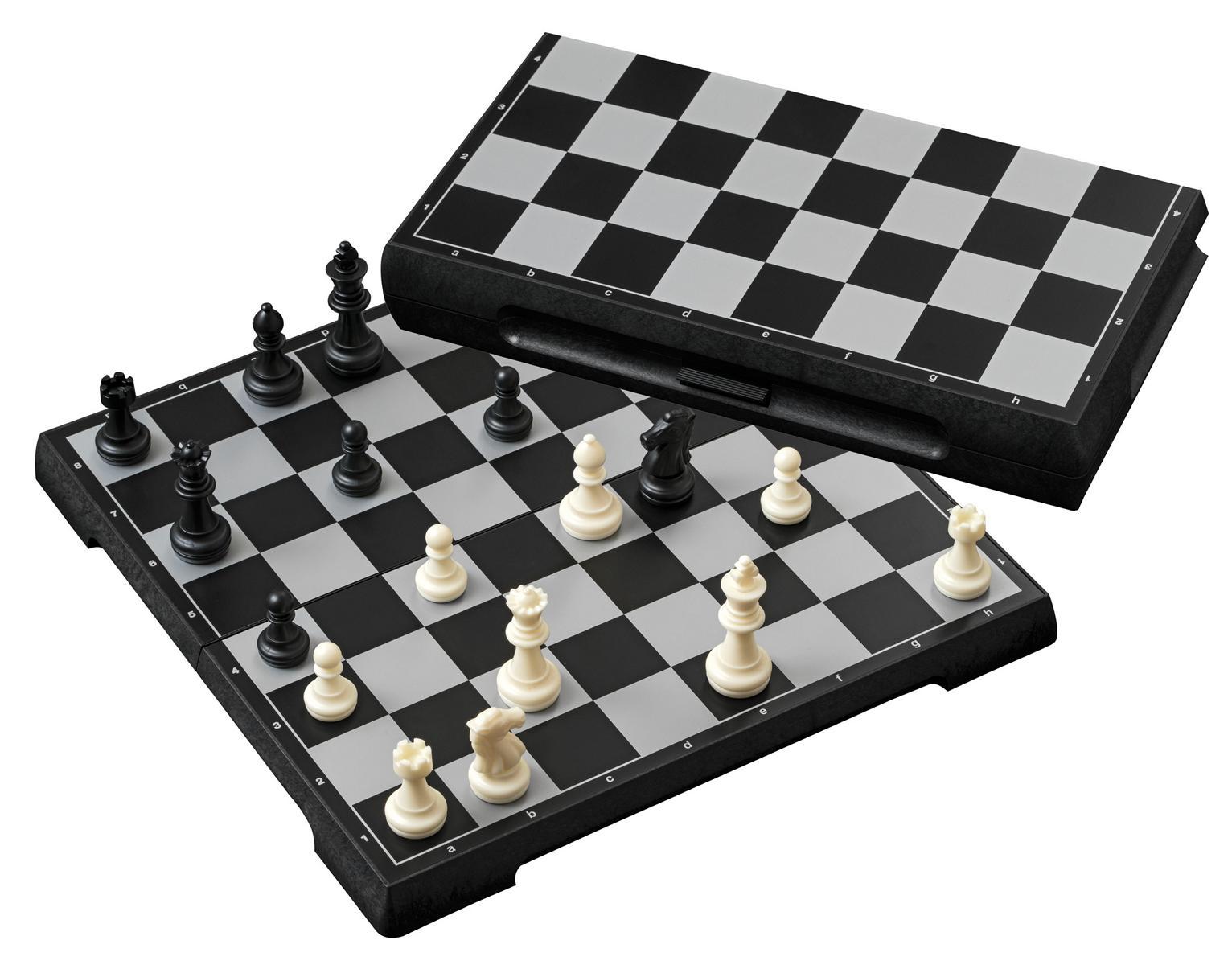 Schachkasette - Kunstoff, magnetisch, 28mm Felder, mit Randbeschriftung