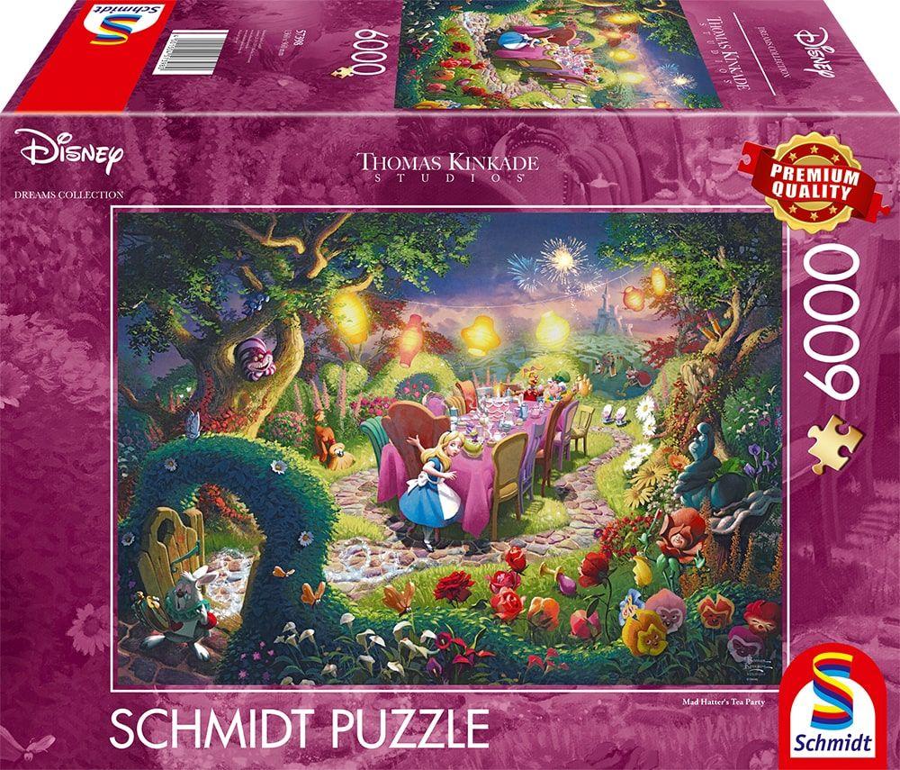 Puzzle 57398: 6000 Teile - Thomas Kinkade, Disney: Alice in Wonderland 