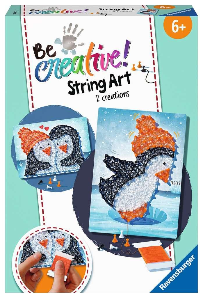 Be Creative -  String Art: Pinguine