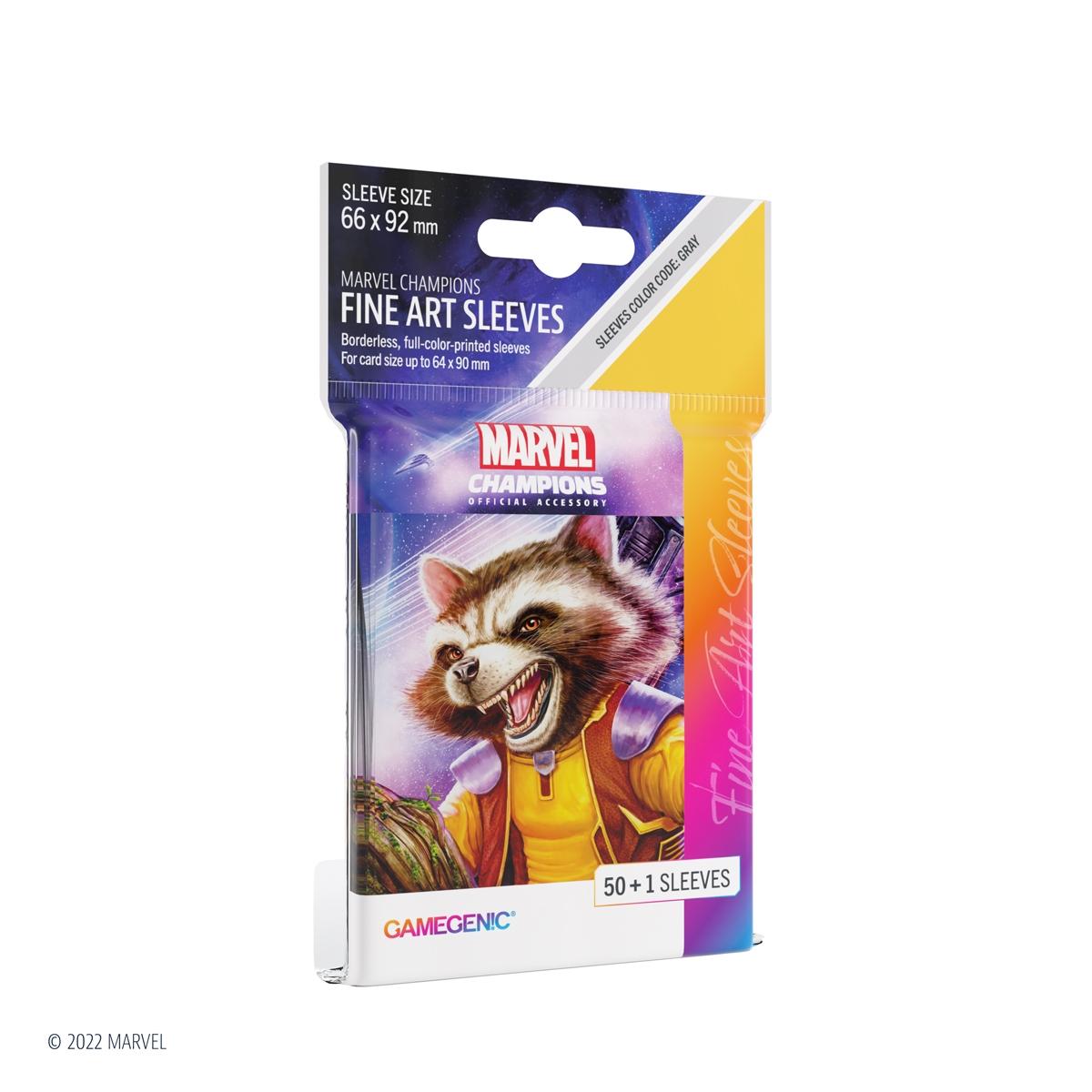Marvel Champions FINE ART Sleeves - Rocket Raccoon