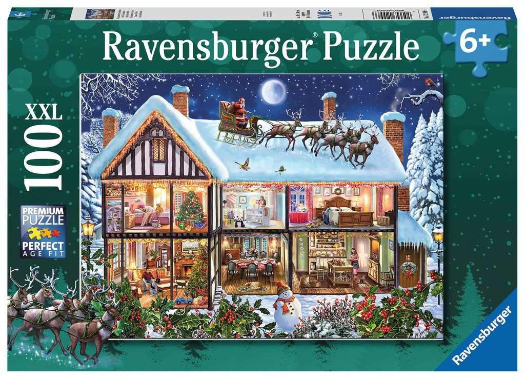 Ravensburger Puzzle - Weihnachten zu Hause - 100 XXL Teile
