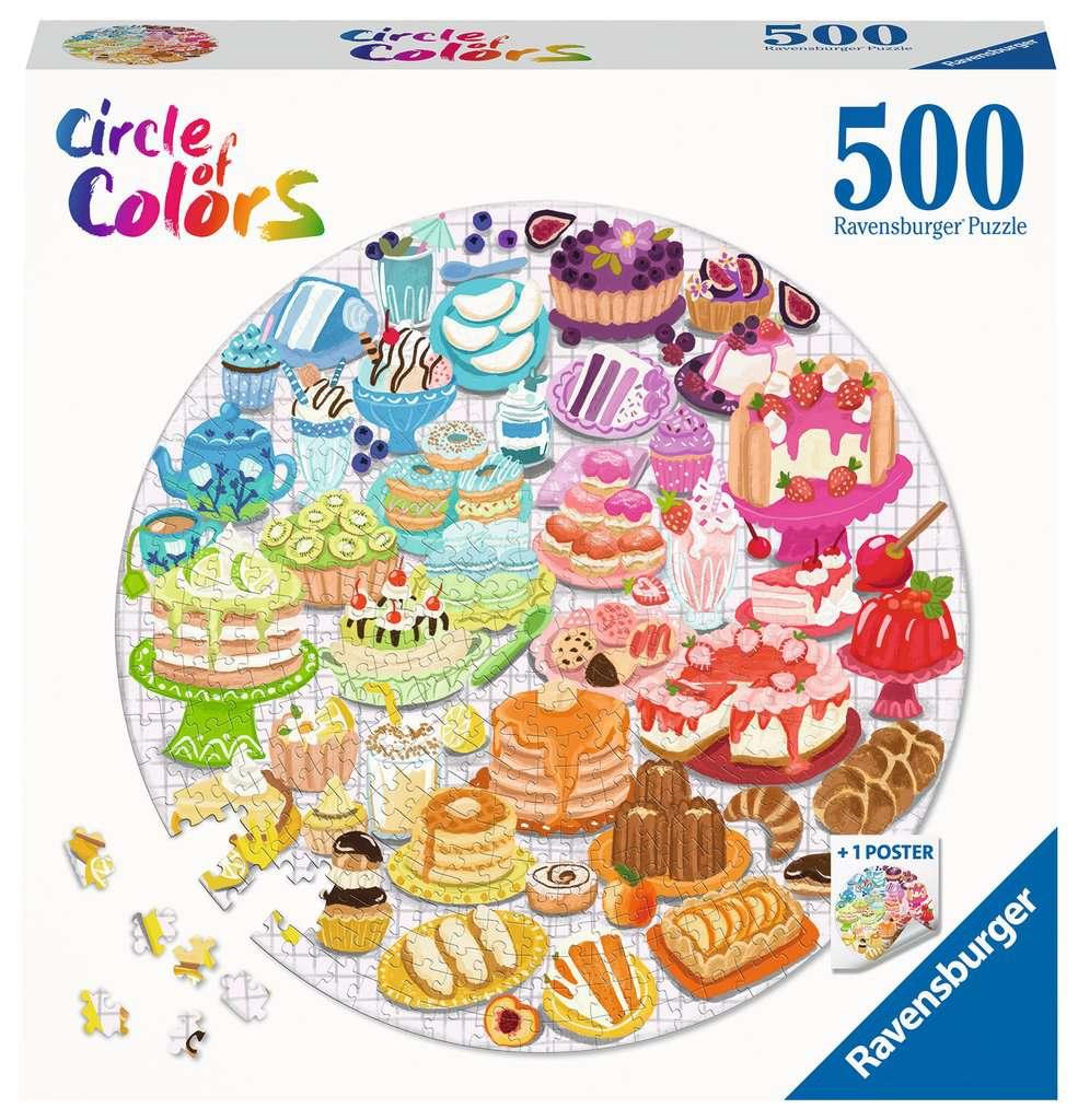 Ravensburger Puzzle - Circle of Colors: Desserts & Pastries - 500 Teile