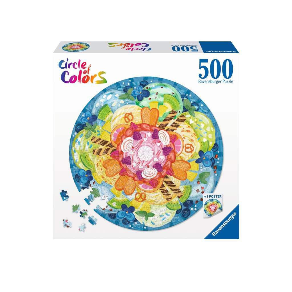 Ravensburger Puzzle - Circle of Colors: Ice Cream - 500 Teile