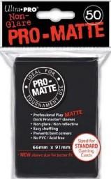 Deck Protector Sleeves - Pro-Matte Sleeves Black (50)