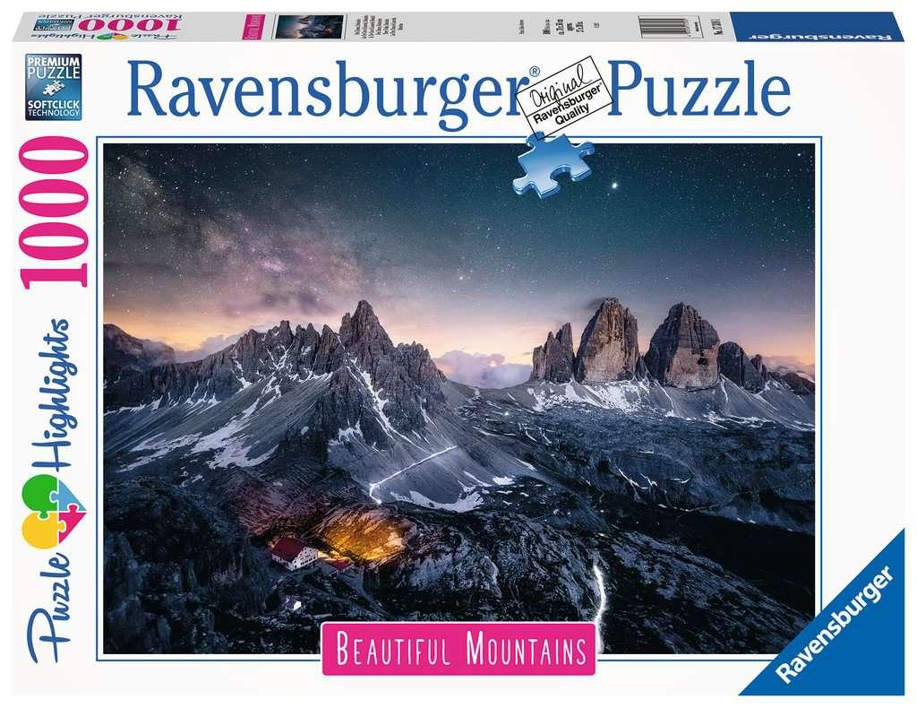 Ravensburger Puzzle - Beautiful Mountains: Drei Zinnen, Dolomiten - 1000 Teile