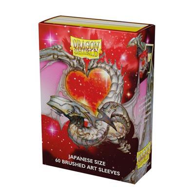 Dragon Shield - Card Sleeves: Valentine Dragons 2022 Brushed Art, Japanese Size (60 Sleeves)