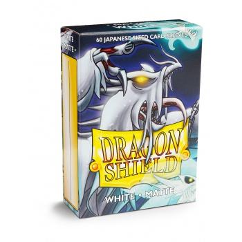 Dragon Shield - Card Sleeves: White Matte, japanese Size (60 Sleeves)