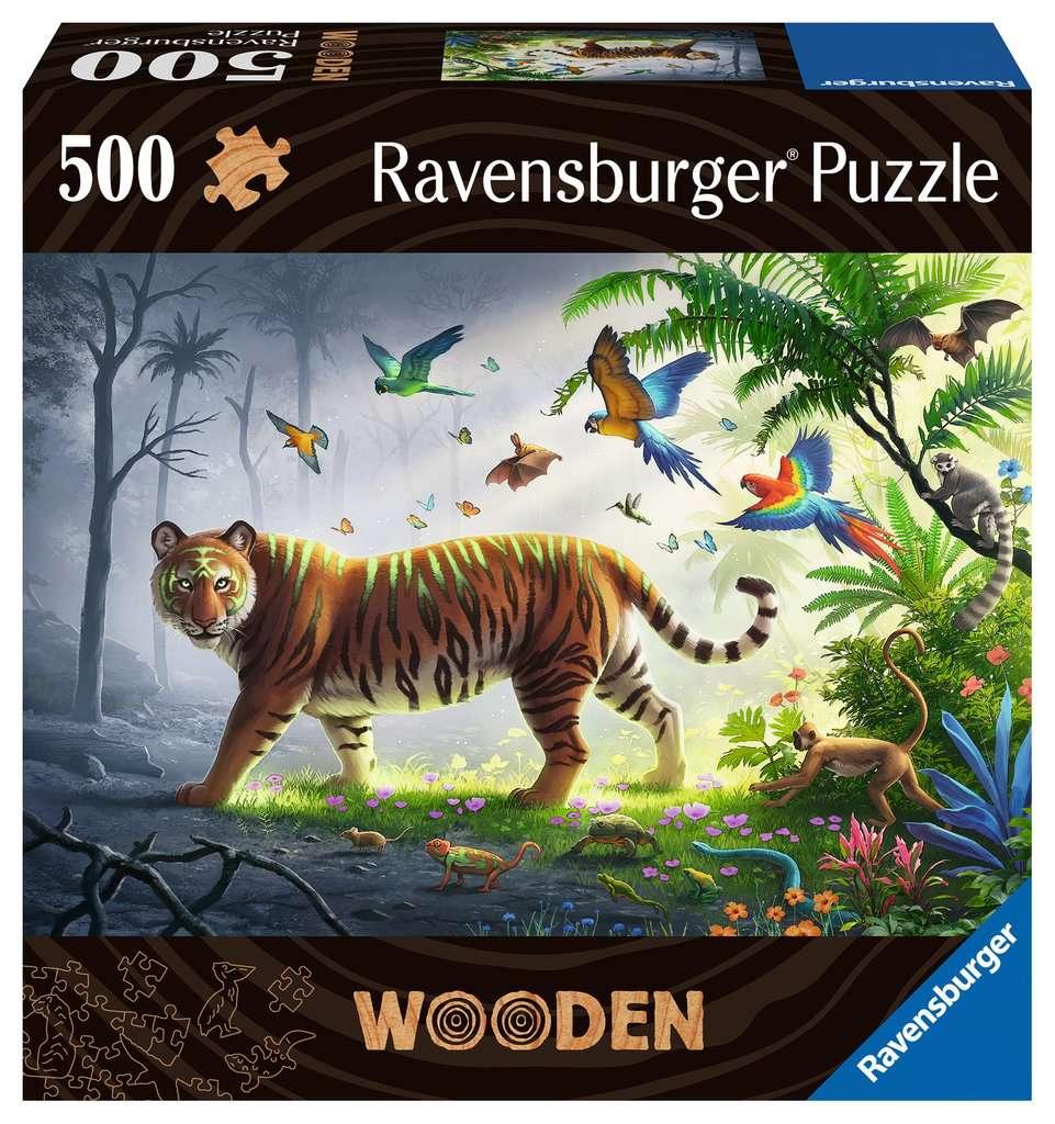 Ravensburger Holzpuzzle - Tiger im Dschungel - 500 Teile