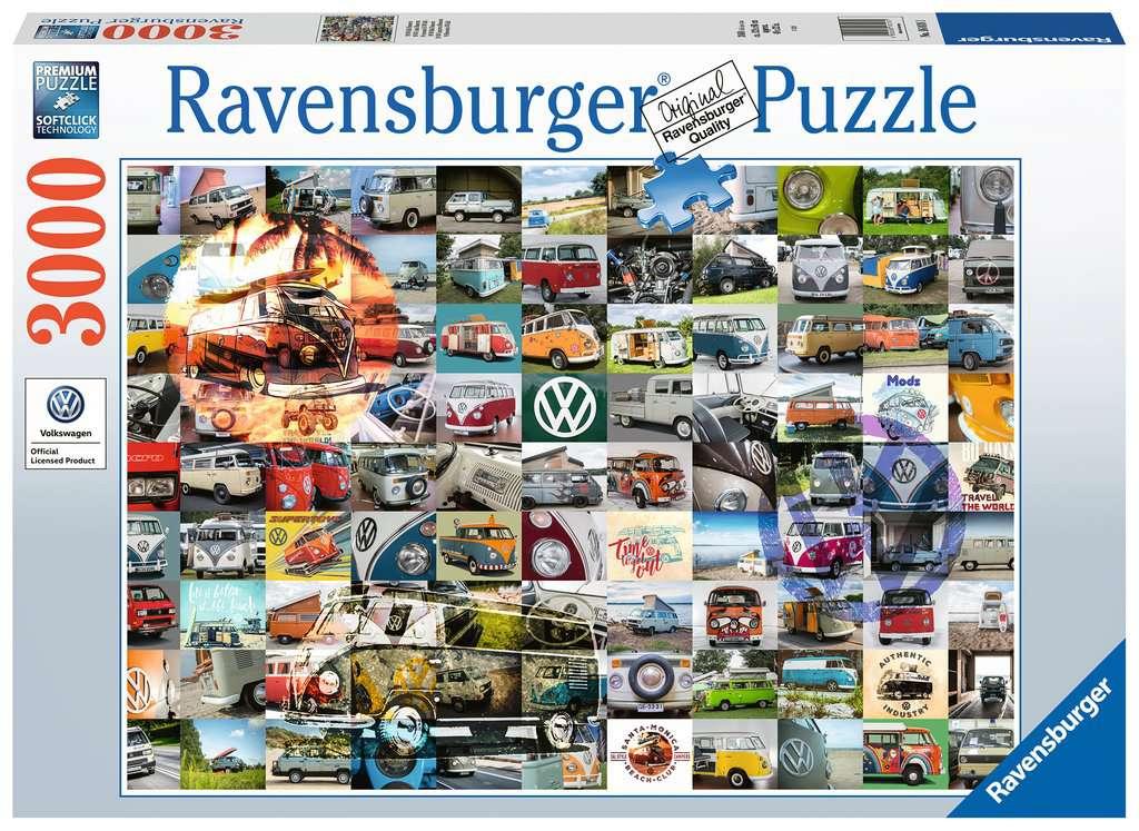 Puzzle: 3000 Teile - 99 VW Bulli Moments
