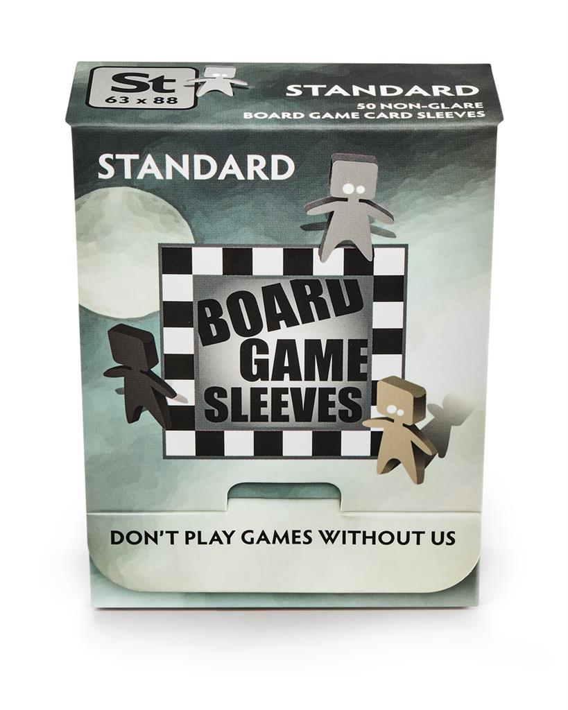 Board Game Card Sleeves - Non-Glare Standard 63x88 mm (50 Sleeves)